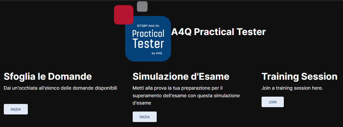 Contents of Practical Tester Training Platform