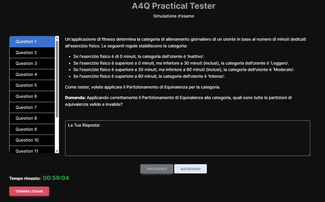 Contents of Practical Tester Training Platform